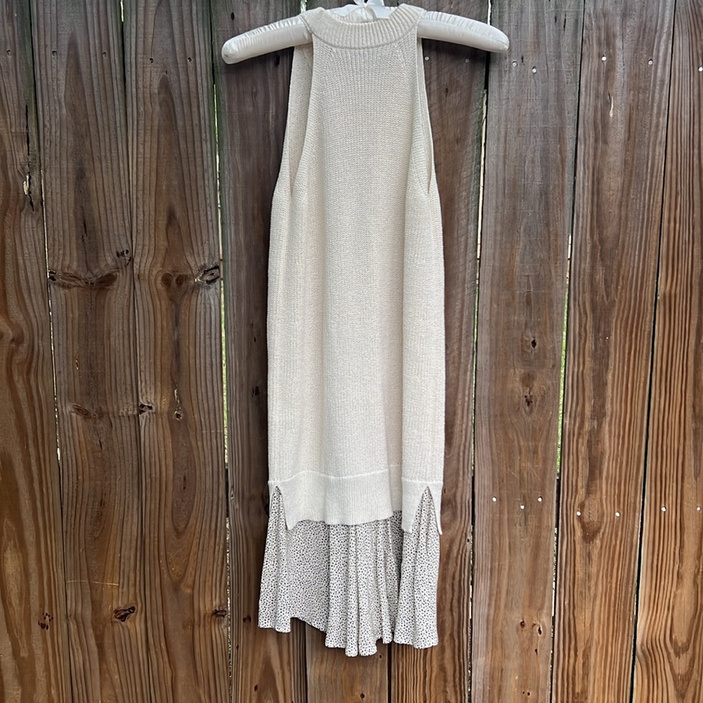 AllSaints Cream Ribbed Knit Sweater - Picture 4 of 6